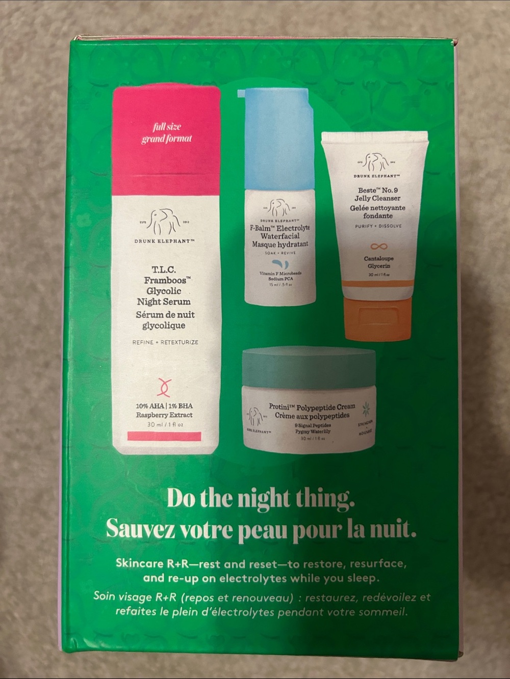 Drunk Elephant Saving Face Set - Pink & Green Accents